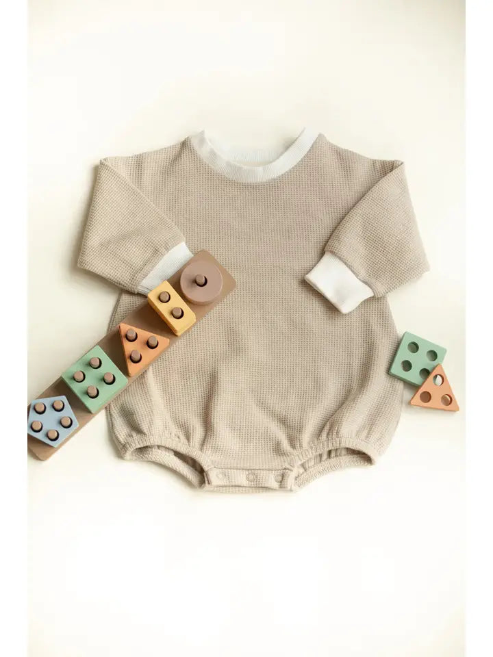 Oversized Bubble Romper For Baby, Spring Organic Clothes