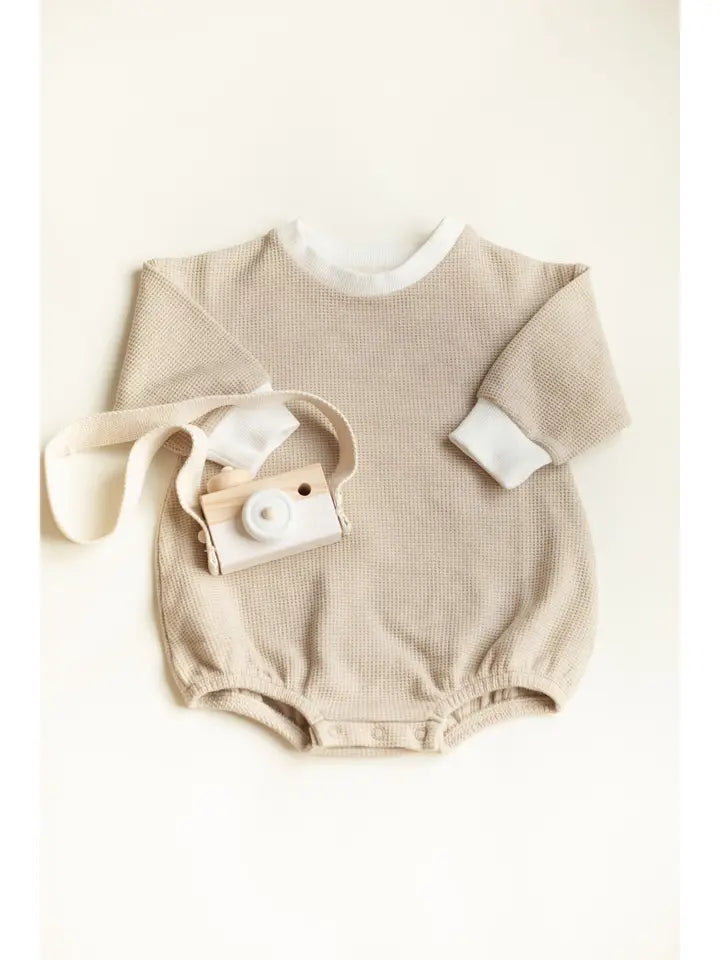 Oversized Bubble Romper For Baby, Spring Organic Clothes