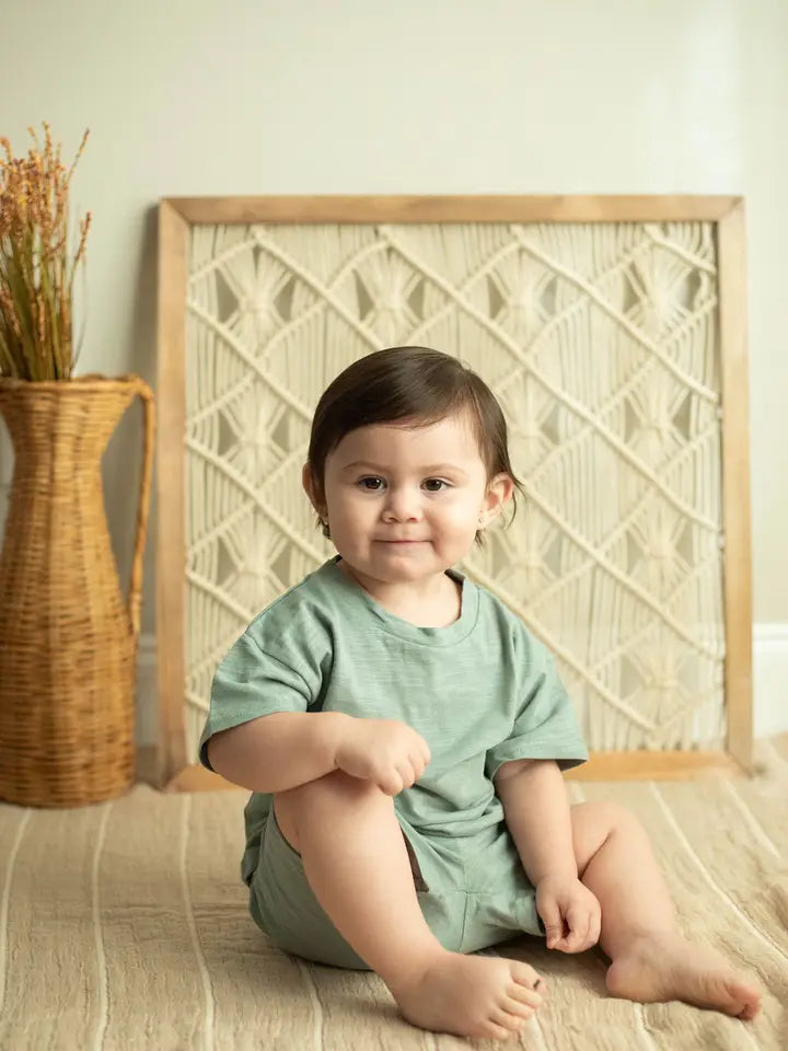 Baby Organic Short Sleeve Kids Lounge Set - Spring 2025